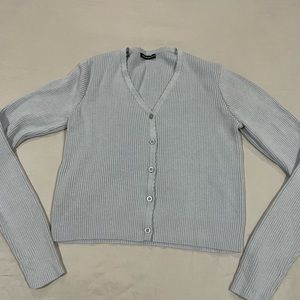 Brandy Melville “Collin Cardigan” (blue-gray size small)